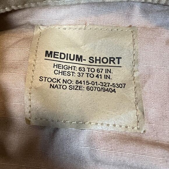 US Military‎ Jacket Mens Medium Short BDU Combat Shirt Ripstop Army Uniform NWT - Picture 3 of 6